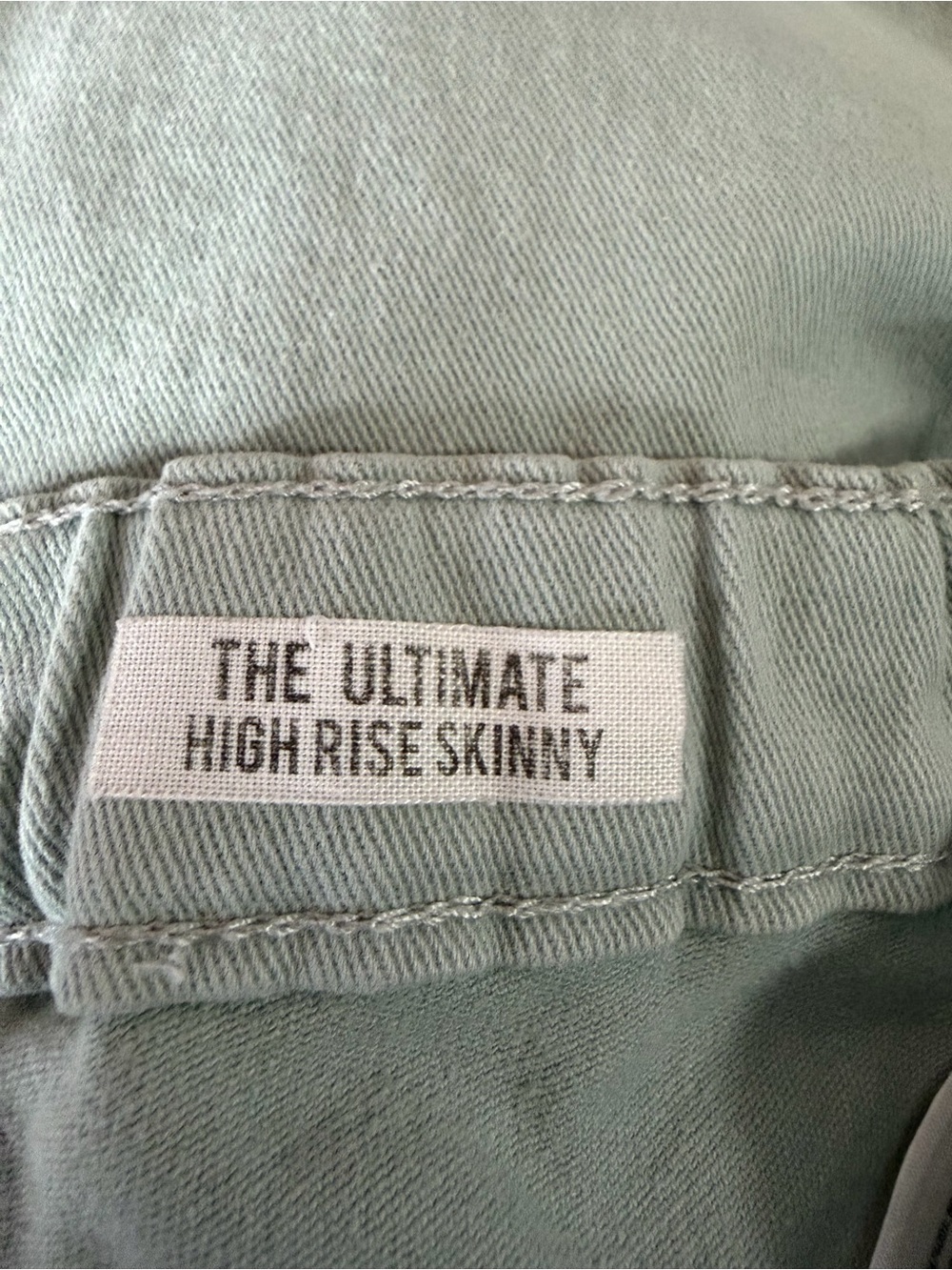 Kensie The Ultimate High Rise Skinny Jeans Light Sage Green Size 4/27 💛 - Picture 3 of 7